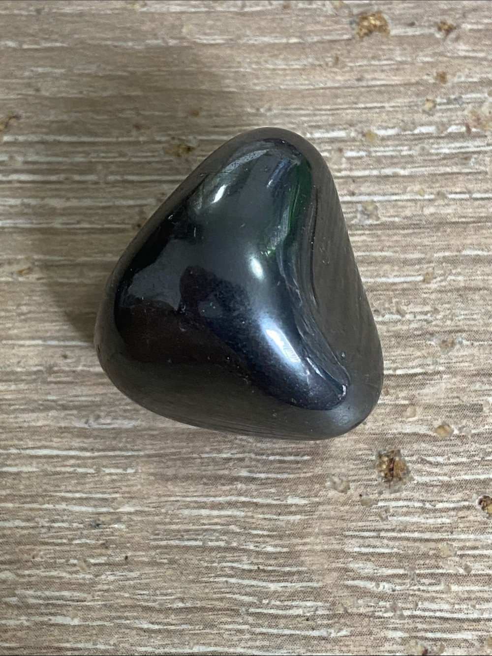 Polished Hematite Tumbled Stone - Deep Metallic Black